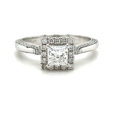 14KT WG Diamond Engagement Ring S7