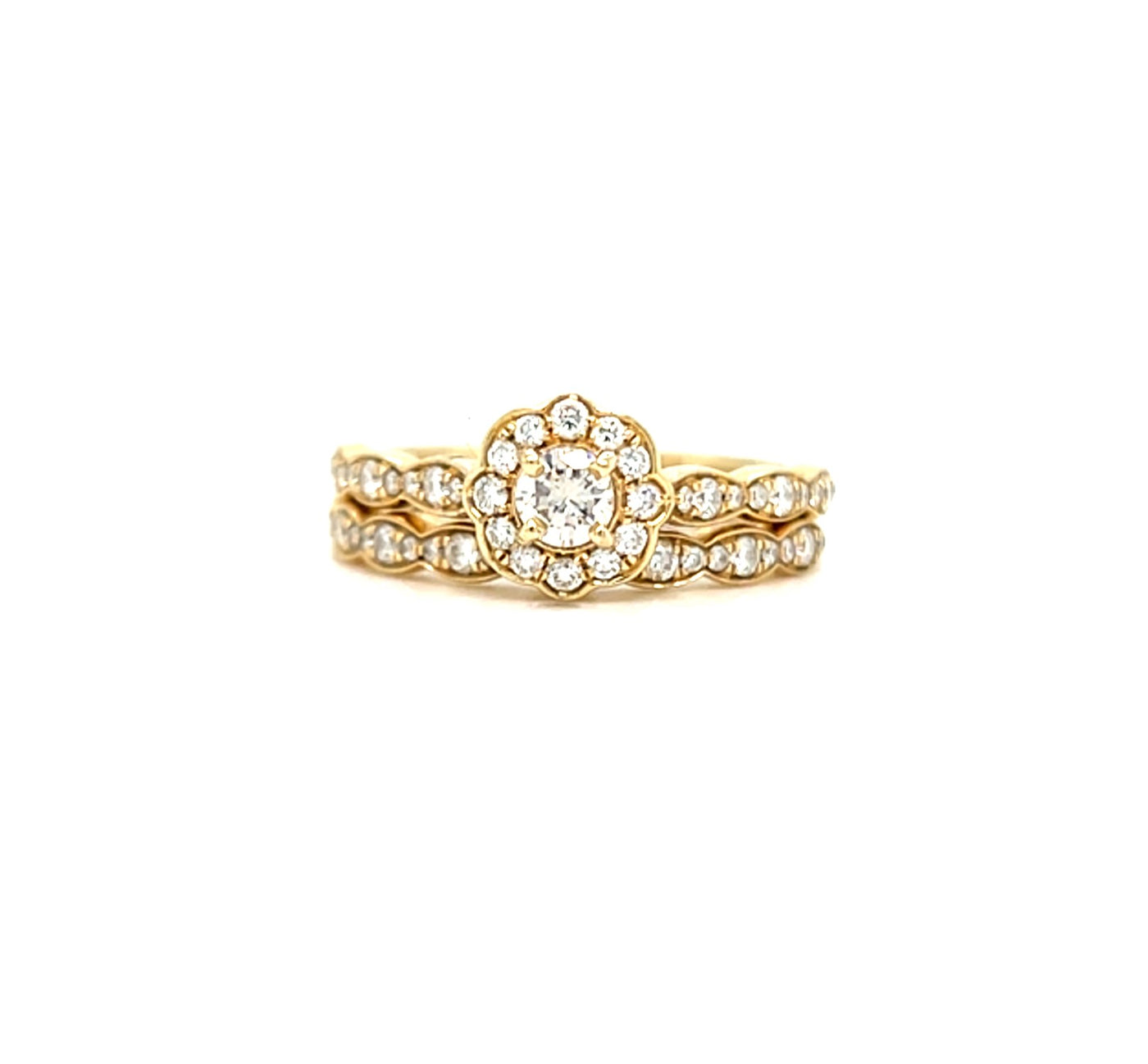 14KT Yellow Gold Vintage Diamond Ring