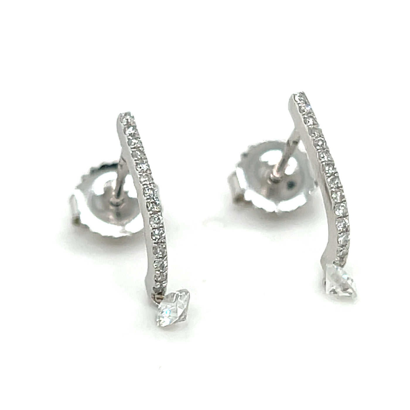 14KT WG Diamond Earrings