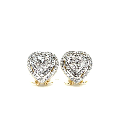 10KT Yellow Gold Diamond Heart w/ Halo
