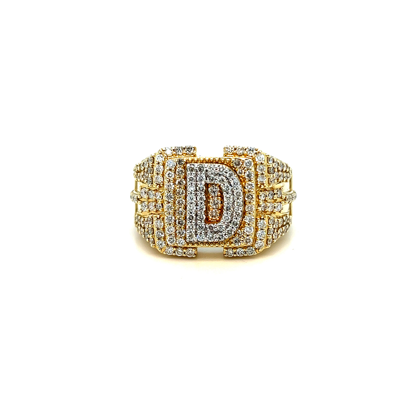 Men's 10kt YG Dia 1.59ct 'D' Ring Size 10