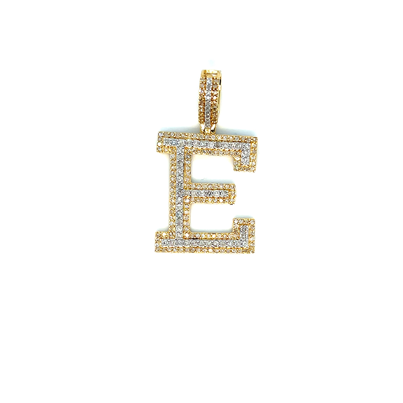 10KT YG Dia 0.87ct 'E' Pendant