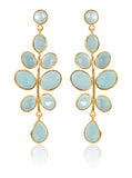 SS GP Budding Branch Earrings w/ Blue Topaz