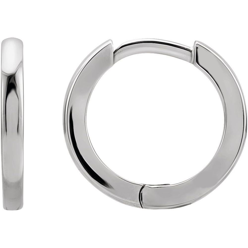 SS Hinged 15 mm Hoop Earrings