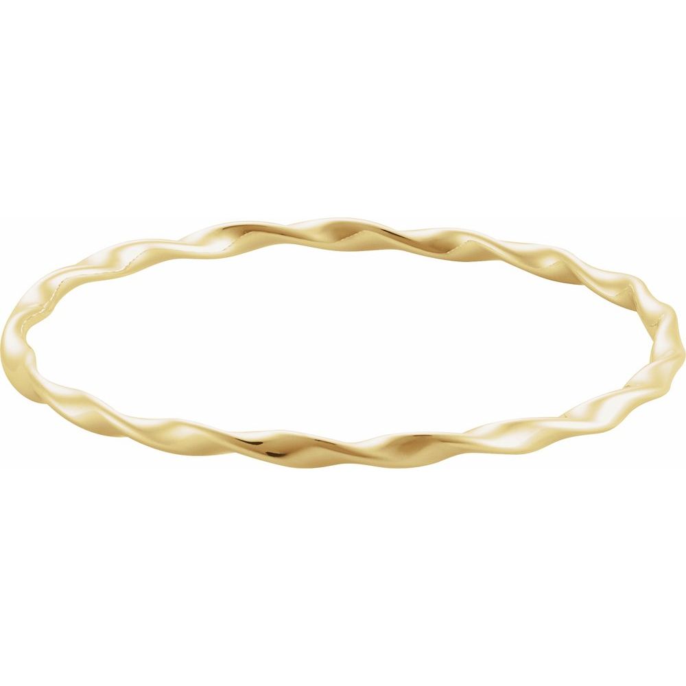 14K Yellow Gold Twisted Bangle Bracelet