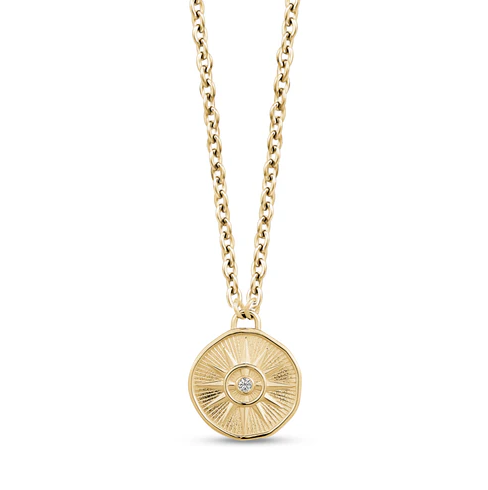 Stainless Steel Gold North Star Pendant