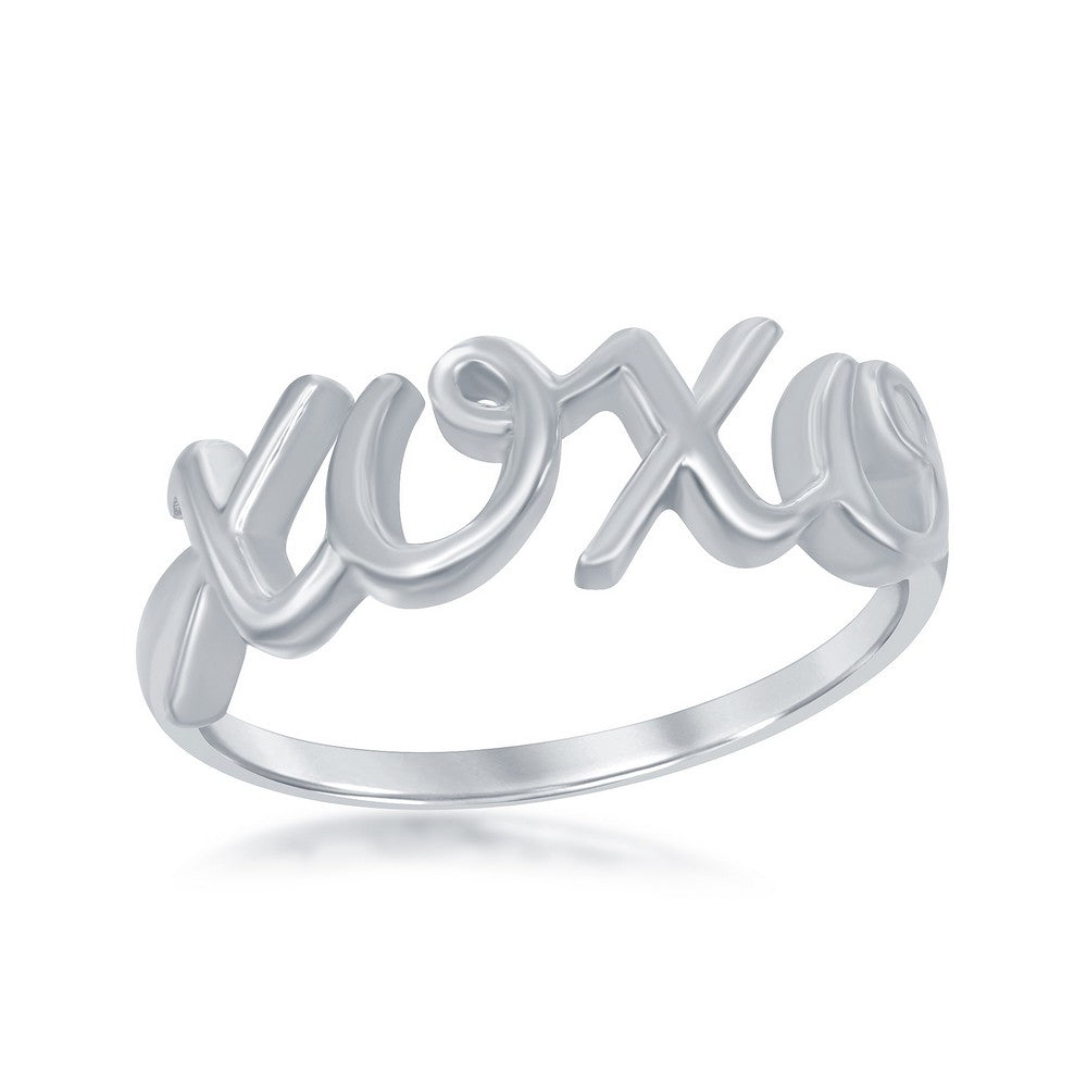 Sterling Silver XOXO Ring Size 9