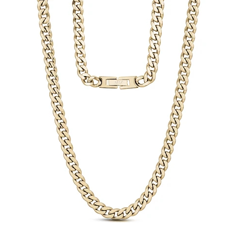 Stainless Steel Gold Cuban Chain