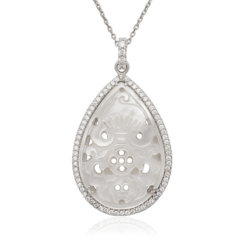 Mother of Pearl Tear Drop Pendant