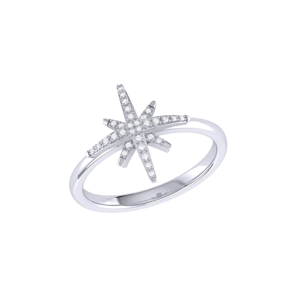 Sterling Silver North Star Ring