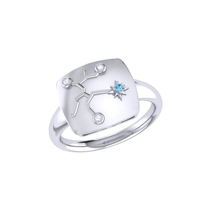 Sagittarius Archer Constellation Signet Ring