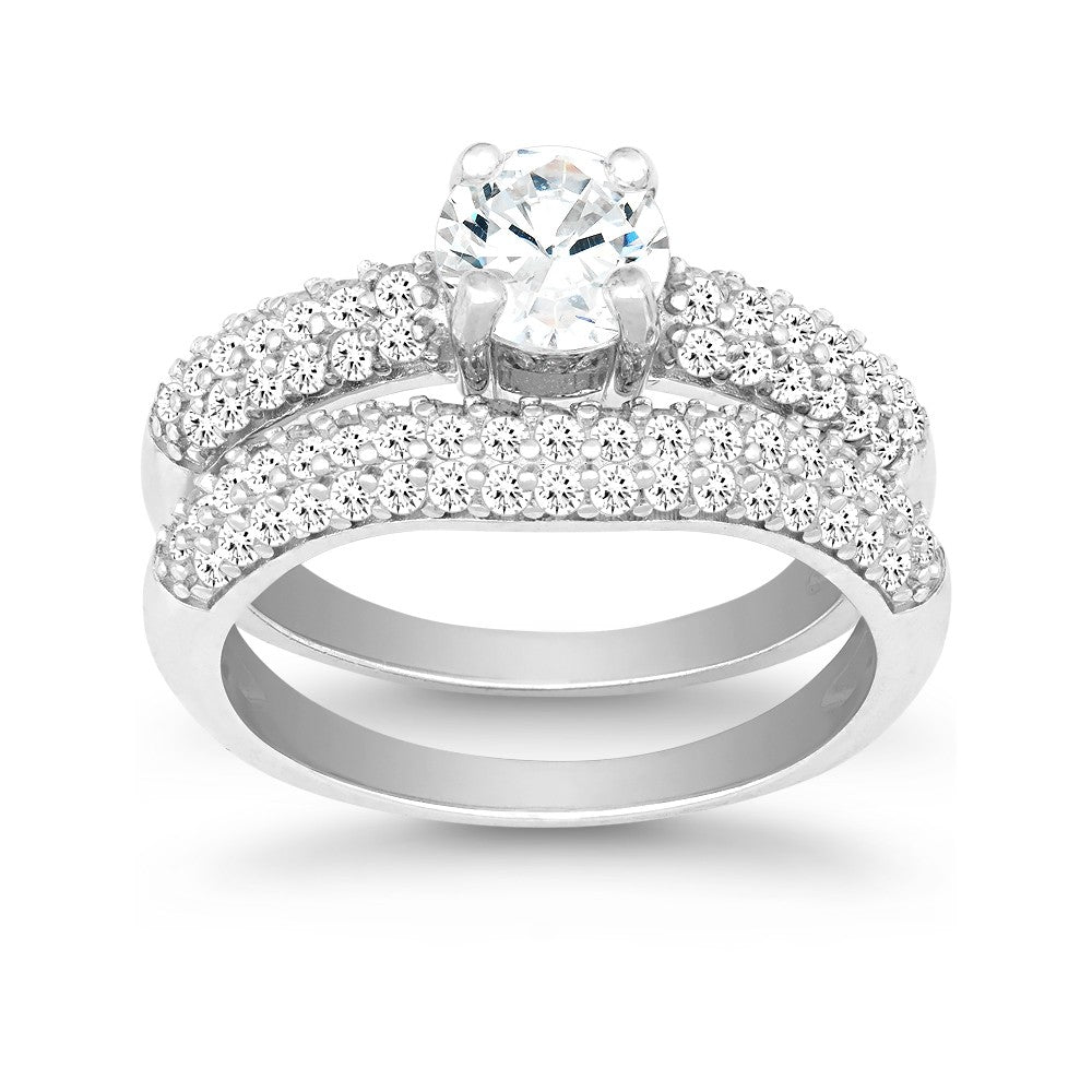 SS Engagement & Wedding Ring